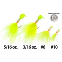 Eagle Claw LS PRO-V Finesse Jig - 3/16 Oz, Chartreuse Color, For Bass Fishing